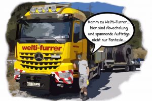 Strassentransportfachmann/-frau EFZ Welti-Furrer Pneukran & Spezialtransporte AG