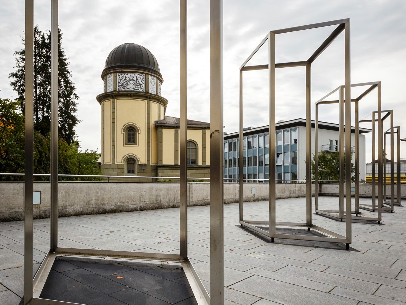 Architektur; Terrasse NORD1; Kunst am Bau; Raummaht - Nahtraum; Florian Granwehr (Künstler); ETH-Sternwarte