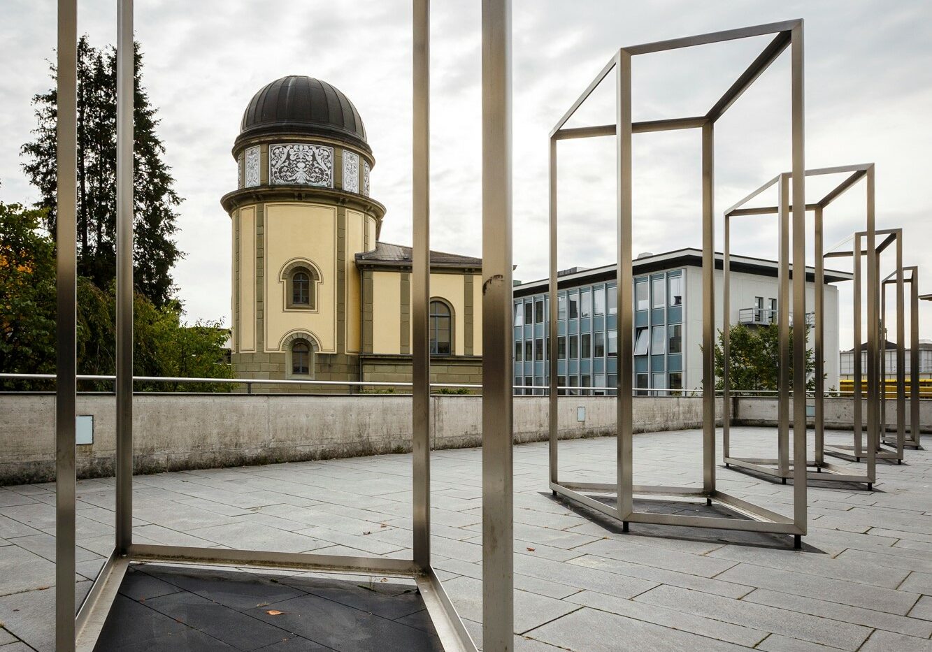 Architektur; Terrasse NORD1; Kunst am Bau; Raummaht - Nahtraum; Florian Granwehr (Künstler); ETH-Sternwarte